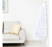 Sapin de Noël artificiel pré-éclairé PVC et Acier Décor sapin intérieur vidaXL v