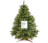 Sapin de Noël Artificiel Premium 120 cm - Gagnant du Test - Réalisme Exceptionnel, Branches épaisses, livré avec Support en Bois et Sac de Rangement - Pure Living