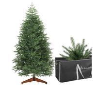 Sapin de Noël Artificiel Premium 180 cm avec Sac de Rangement, 100 % PE Moulé par Injection, Sapin Réaliste et Densément Branché