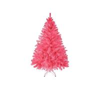 Sapin de Noël Artificiel Rose 120cm : Épicéa Réaliste 320 Branches, Support Métal Stable - Déco Noël Moderne et Festive!