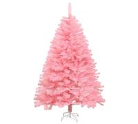 Sapin de Noël artificiel rose de 1,8 m avec pointes en pin et support pliable - Sapin de Noël d'angle réaliste pour intérieur ou extérieur, chambre à coucher, salon - 180 cm