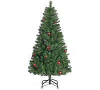 Sapin de Noël Artificiel - SONGMICS - 150 cm - Branches PVC - Support Métal - Montage Rapide