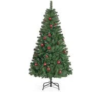Sapin de Noël Artificiel - SONGMICS - 180 cm - Branches PVC - Support Métal - Montage Rapide