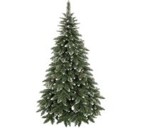 Sapin de Noël artificiel - SPRINGOS - 150 cm - Neige artificielle - Vrais cônes - PVC