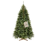 Royal Trees Sapin de Noël artificiel 220 cm - Épicéa de Sibérie artificiel avec 1224 pointes et 101 branches, sapin de Noël vert réaliste, arbre de Noël dense avec socle en bois et sac de rangement