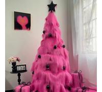 Sapin De Noël Artificiel Unique, Pré-assemblé, De Taille Moyenne, Réutilisable Et Pliable, Idéal For Les Salons, Les Bureaux, Les Centres Commerciaux Et Les Chambres(Style 1,2.1m/7ft)