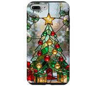 Sapin de Noël Aspect vitrail avec Ornements Cadeaux Coque pour iPhone 7 Plus/8 Plus