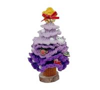 Sapin de Noël au Crochet, Sapin de Table d'hiver, créatif, Fait à la Main, Crochet, Artisanat, Tricot(Color2)