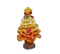 Sapin de Noël au Crochet, Sapin de Table d'hiver, créatif, Fait à la Main, Crochet, Artisanat, Tricot(Color5)