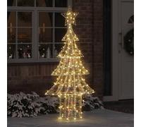 Sapin de Noël avec 240 LED blanc chaud, 181 cm, en PET, alimenté par USB, résistant aux intempéries, décoration de Noël moderne pour salon, l'avent, décoration festive