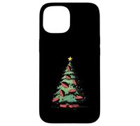 Sapin de Noël avec Inscription « Football » Coque pour iPhone 15