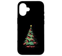 Sapin de Noël avec Inscription « Football » Coque pour iPhone 16
