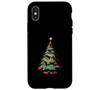 Sapin de Noël avec Inscription « Football » Coque pour iPhone X/XS