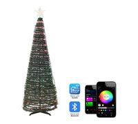 Sapin de Noël avec Lumières LED Multicolores Contrôlable Via une Application Saa