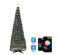 Sapin de Noël avec Lumières LED Multicolores Contrôlable Via une Application Saa