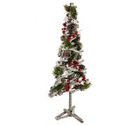 Sapin de Noël avec pieds en branches - 23 x 60 cm - Vert
