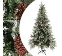 Intex Pools – Sapin de Noël Arbre vidaXL 225 cm Vert et blanc PVC et PE avec pommes de pin