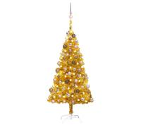 Sapin de Noël avec support Acier Décoration Saisonnière vacances LED vidaXL vida