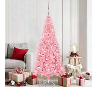 Sapin de Noël avec support Acier Décoration Saisonnière vacances LED vidaXL vida