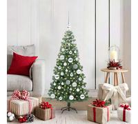 Sapin de Noël avec support Acier Décoration Saisonnière vacances LED vidaXL vida