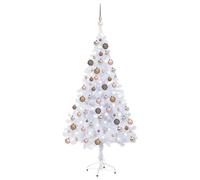 Sapin de Noël avec support Acier Décoration Saisonnière vacances LED vidaXL vida