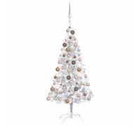 Sapin de Noël avec support Acier Décoration Saisonnière vacances LED vidaXL vida