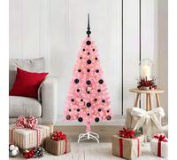 Sapin de Noël avec support Acier Décoration Saisonnière vacances LED vidaXL vida