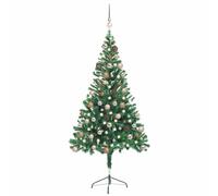 Sapin de Noël avec support Acier Décoration Saisonnière vacances LED vidaXL vida