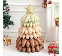 Sapin de Noël Ballon Autoportant Géant avec Père, Foil Vert pour Décorations Fête, Ballons Mylar à Gonfler l'Air pour Intérieur(B)