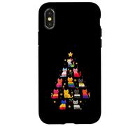Sapin de Noël Chat Fierté LGBTQ Design Inclusif Coque pour iPhone X/XS