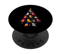 Sapin de Noël Chat Fierté LGBTQ Design Inclusif PopSockets PopGrip Adhésif