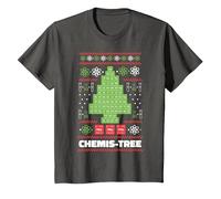 Sapin de Noël chimiste - Arbre de Table périodique T-Shirt, Enfant, Asphalte, 10 Ans