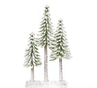 Sapin de Noël compact pour petits espaces (C) | Aspect cèdre réaliste, branches floquées, détails d'aiguille de pin, vacances authentiques pour une ambiance vive