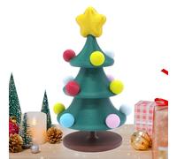 Sapin de Noël dansant imprimé en 3D - Décoration de Noël - Ornements rotatifs - Décoration pour crèche, garçon et fille - Bureau de bébé