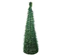 Sapin de Noël - Décoration de festival pliable de 1,5 m pour Noël, fête d'hiver, cour, salle de classe, porche, cuisine, terrasse, intérieur