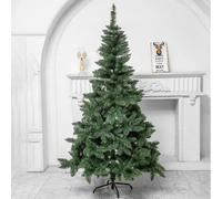 Sapin de Noël - Décoration de fête - 120 cm - Vert - PVC + Fer - Intérieur