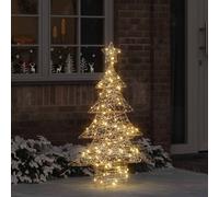 vidaXL Sapin de Noël 120 cm PET avec 120 LED blanc chaud