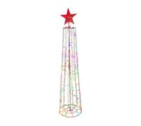 Sapin de Noël d'extérieur - Cône lumineux en métal, décoration de cour de vacances | Arbre intelligent avec télécommande et lumières LED lumineuses, décoration festive pour porche, jardin, terrasse et
