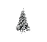 Sapin de Noël DKD Home Decor Blanc Vert Métal Polyéthylène Enneigé 130 x 130 x 218 cm