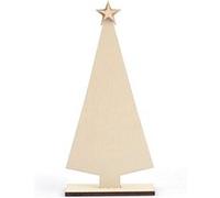 Graine créative Sapin plat bois à décorer 200 x 90 mm