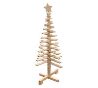 Sapin de Noël en bois articulé Lodge - H. 120 cm