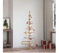 Sapin de Noël en bois pour décoration 150 cm Bois de pin massif