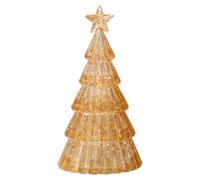 Sapin de Noël en - Centre de Table de Vacances éclairé en Verre élégant | Parfait pour la Maison, Le Salon ou la Chambre à Coucher, ajoute Une Ambiance Festive et chaleureuse aux fêtes de Fin