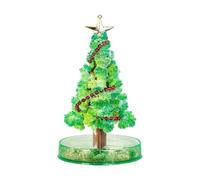 Sapin de Noël en cristal en croissance - Kit de construction amusant pour décoration de Noël - Avec effet arbre en papier magique pour une ambiance festive (D, 23,6 x 17,8 cm)