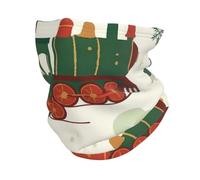 Sapin De Noël en Forme De Train Echarpe Gaiter Anti-UV Tube Bandeaux Étanche À La Poussière Écharpe Tube pour Femme Sports Cyclisme 30X26Cm