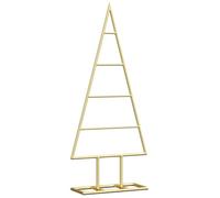 Sapin de Noël en métal doré 60 cm