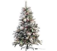 Infactory Sapin de Noël enneigé avec 517 branches - 300 LED - 180 cm