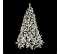 Feeric Lights et Christmas - Sapin de noël Windy Peak 210cm Vert floqué Blanc