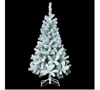 Sapin de noël Fééric Lights & Christmas Sapin de Noël vert 210 cm floqué blanc