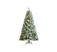 Sapin de Noël Flocage Pré-éclairé 2,28 m 550 LED 1346 Pointes Branches